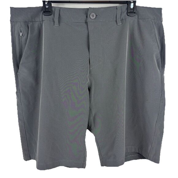 Hang Ten Other - Hang Ten Men's Size 40 Grey Light Stripe Athletic Short‎ Flat Front